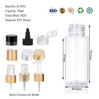 Crème pour le visage, nettoyant facial, soin de la peau, flacon en plastique PET, flacon pompe, vaporisateur, sérum, lotion, shampoing, 50 ml