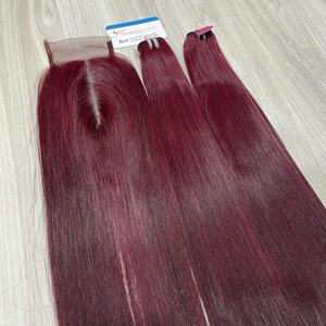 Extensiones de cabello de trama recta Natural de tendencia caliente de longitud completa 100% cabello humano vietnamita de alta calidad sin desprendimiento sin enredos - Product Image 6