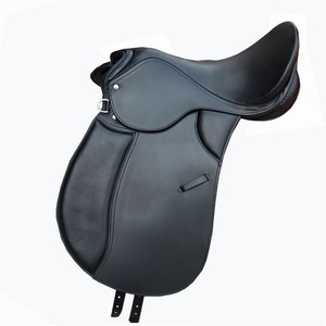 Selle anglaise de qualité supérieure professionnelle, fabriquée en cuir véritable, avec un siège profond et sécurisé. - Product Image 1