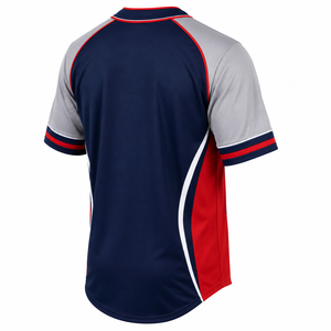 Camiseta Clásica de Béisbol con Botones, Malla Estampada, Suave, Cómoda, Transpirable, Cuello en V, Manga Corta, Nombre del Equipo Personalizado, Ropa Deportiva - Product Image 6