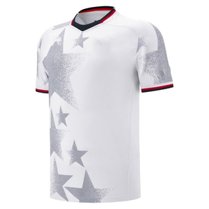 Camiseta de Rugby Blanca/Gris con Estampado de Estrellas, Cuello en V, Alto Rendimiento, Servicio OEM ODM, Buen Proveedor, Nueva Llegada, Máxima Calidad - Product Image 1