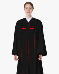 Étole de prêtre en tissu de qualité supérieure avec broderie, vêtements liturgiques |   Robes de chœur de style classique personnalisées en gros - Product Image 6