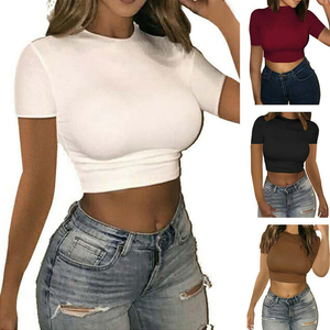 Crop top pour femme, imprimé lettres, style streetwear décontracté d'été, tendance - Product Image 1