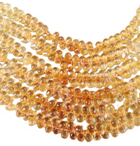 Natural Citrine Faceted Drop Beads Yellow Gemstone Loose Drops High Quality RUHAN <b>GEMS</b> for Jewelry Making Necklace <b>Bracelet</b> - Product Image 3