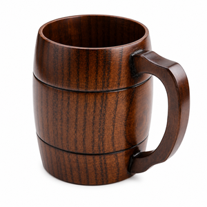 Jarra de Cerveza de Madera Hecha a Mano con Cuerda, Jarra de Madera Vintage, Venta al por Mayor, Logotipo Personalizado, Jarra de Cerveza Vikinga, Artículos de Bar, Precio al por Mayor - Product Image 3