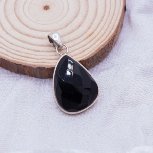 New Arrival Classic Black Onyx Gemstone IGI Certified 925 <b>Solid</b> Sterling <b>Silver</b> Handmade Women's Pendant Jewelry Wholesale - Product Image 2