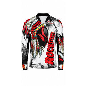 เสื้อเพนท์บอลแขนยาวแบบซับลิเมชั่นสั่งทำพิเศษ ชื่อทีม Rockstar เสื้อกีฬาตาข่ายระบายอากาศได้ดี - Product Image 2