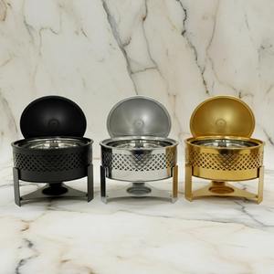 ถาดอุ่นอาหารสแตนเลสเคลือบผง ฝาปิดสแตนเลส ทนทาน ไม่ติดอาหาร เหมาะสำหรับงานจัดเลี้ยง แบบอาหรับ - Product Image 6