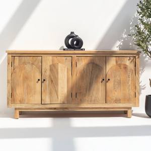 Buffet en bois radiant Vandana Pebble pour des intérieurs modernes élégants, adaptés à l'intérieur et à l'extérieur - Product Image 1