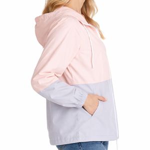Veste coupe-vent zippée pour femme, légère, à capuche, séchage rapide, décontractée, pour l'extérieur, veste pour femme, coupe-vent, design OEM personnalisé - Product Image 3