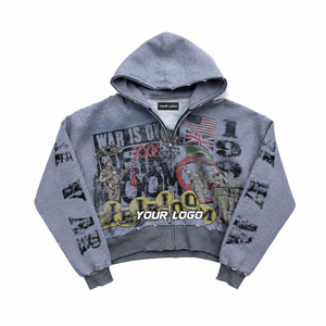 Conjunto de Ropa Deportiva para Hombre, Sudadera con Capucha y Pantalones Deportivos de Felpa Gruesa de 360 GSM, de Secado Rápido, Corte Holgado, para Invierno - Product Image 1