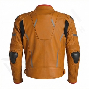 Nouvelle arrivée, veste de moto pour homme en cuir de haute qualité, faible MOQ, couleur personnalisée, équipement de sécurité pour le tourisme et l'aventure - Product Image 4