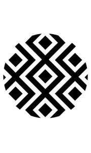 Modern <b>Ceramic</b> <b>Coasters</b> Square Black White Gold Geometric Design Non-Slip Mats & Pads - Product Image 5
