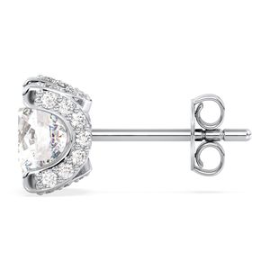 REYES High Quality 925 Sterling <b>Silver</b> Moissanite <b>Stud</b> <b>Earrings</b> <b>For</b> <b>Women</b> Wholesale Wedding Anniversary Gift Fine Jewelry - Product Image 6