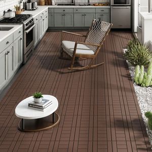 Piastrelle a incastro H Style da 12 pollici per patio e terrazza, installazione rapida e semplice di piastrelle per pavimenti interni/esterni, classe C. - Product Image 4