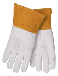 Gants de soudage en cuir de haute qualité, résistants à la chaleur, pour la construction, la mécanique et l'industrie - Product Image 3