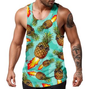 Wholesale Custom Fashion Stringer Tank Top For Men Training Fitness Quick Dry <b>Running</b> <b>Singlet</b> Casual Tops Sublimation Printing - Product Image 1