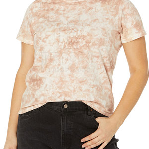 Camiseta Tie Dye al por Mayor para Mujer, 100% Algodón, Cuello Redondo, Logotipo OEM Personalizado, Diseño de Color Personalizado, Camiseta Tie Dye para Mujer - Product Image 3
