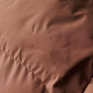 Chaqueta Acolchada con Capucha Marrón, Cierre de Cremallera, Abrigo Casual de Invierno, Relleno Grueso de Poliéster, Corta, Unisex - Product Image 5