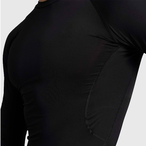 Wholesale Custom <b>Mens</b> Long Sleeve <b>Compression</b> <b>Shirt</b> Breathable Anti-Bacterial Quick Dry Eco-Friendly Polyester Spandex Muscle - Product Image 4