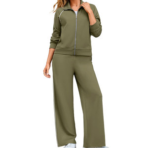 Meilleures ventes de survêtements pour femmes à bas prix, survêtements de couleur unie pour l'automne et l'hiver - Product Image 1