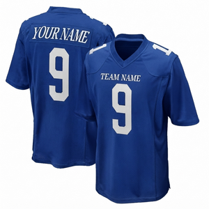 เสื้อฟุตบอลอเมริกันพิมพ์ลายแบบซับลิเมชั่น ชื่อผู้เล่นสั่งทำได้ ระบายอากาศได้ดี โพลีเอสเตอร์ ไซส์ใหญ่ แขนสั้น ใส่ได้ทั้งชายและหญิง สำหรับฤดูใบไม้ร่วง/ฤดูร้อน - Product Image 1