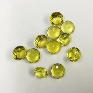 Cuarzo Limón Natural de 11 mm, Corte Brillante Redondo Facetado, Gema Semipreciosa Suelta para Joyería, Venta en Línea en Alibaba Regular - Product Image 1
