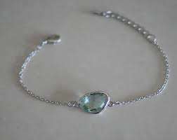 Pulsera Tobillera de Aguamarina de Diseño con Piedras Preciosas Naturales, Cadena de Plata de Ley 925, Joyería de Piedras Preciosas Auténticas para Mujer - Product Image 2