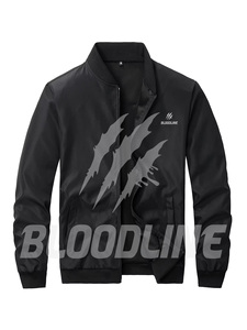 Veste softshell à manches longues pour homme, coupe-vent, respirante, pour le sport de plein air, séchage rapide, noire, entièrement personnalisable, pour moto - Product Image 2