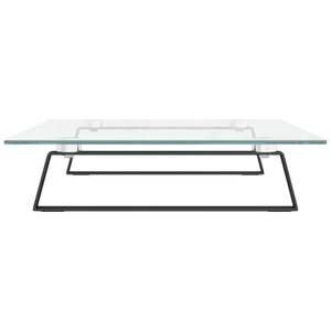 Support d'écran en verre trempé et métal noir 23,6 x 13,8 x 3,1 pouces avec organiseur de bureau et tiroir - Product Image 5