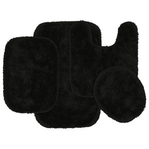 Tapis de sol de salle de bain personnalisé, de haute qualité, doux, moderne, antidérapant, disponible en différentes couleurs, ensemble de 3 tapis de salle de bain - Product Image 1