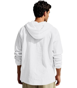 Trendy Regular Fit <b>Hoodie</b> <b>Plain</b> Cotton Fleece Classic Soft Warm Breathable Quick Dry Pullover Pocket Design Winter Casual High - Product Image 4