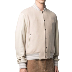 OEM Unisex Stylish Varsity <b>Jacket</b> For High Quality Canvas Stand Collar Custom Logo Latest Fashionable Design Varisty <b>Jacket</b> - Product Image 4