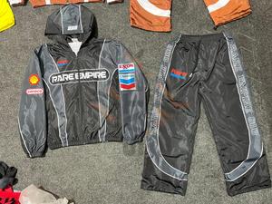 Conjunto Deportivo Ligero de Dos Piezas, Chaqueta y Pantalones Cortos, Estilo Urbano, Unisex, Tallas Grandes, Personalizable, 2026 - Product Image 3