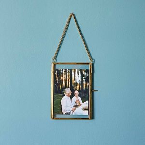 Horizontal Home Decor Glass & Metal Hanging Picture <b>Frame</b> for Wall Decoration,with 2 Sides Glass Customised Picture <b>Frame</b> - Product Image 5
