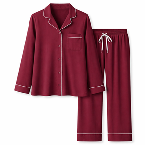 Conjunto de Pijama de Algodón Premium al por Mayor para Mujer - Pedidos al por Mayor Disponibles Directamente del Fabricante - Product Image 1