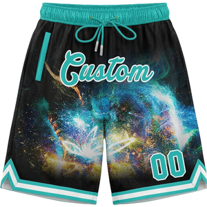 Shorts en mesh personnalisés avec impression sublimée, respirants, pour le basketball et le streetwear - Product Image 1