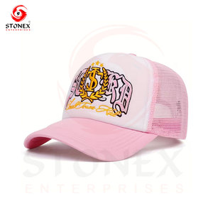 Gorra de Béisbol de 5 Paneles, Estilo Vintage, Unisex, de Lona 100% Algodón, con Malla, Diseño Desgastado, a la Moda para el Verano - Product Image 3