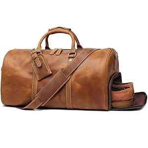 Bolsas de Lona de Cuero Hechas a Mano Personalizadas para Hombre y Bolsas de Lona de Cuero al por Mayor para Viajes, Fin de Semana, Deportes y Gimnasio - Product Image 5