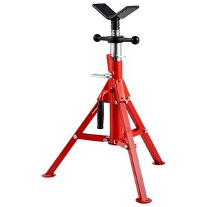 Soportes de tubo en V de altura ajustable, capacidad de 1/8 a 12 pulgadas, soportes plegables portátiles de 24 a 42 pulgadas, soportes de montaje con capacidad de carga de 2500 lb - Product Image 2
