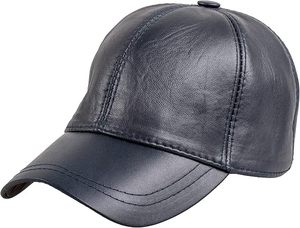 Gorra de Béisbol Unisex de Cuero PU, 6 Paneles, Color Sólido, Ajustable, Casual, para Adultos, para las Cuatro Estaciones - Product Image 2