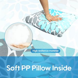 Set di 2 Cuscini da Esterno Morbidi e Confortevoli, Impermeabili e Resistenti allo Sbiadimento, per Giardino, Portico e Bordo Piscina - Product Image 3