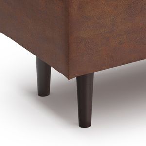 Shay Mid for Century Pouf Contenitore Rettangolare Marrone Saddle Invecchiato - Product Image 4