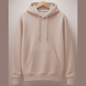 Sudadera con Capucha de Felpa de Color Liso, Casual, para Otoño, Ajuste Regular, con Bolsillo Delantero y Manga Regular, Tejida, Precio Mayorista Económico - Product Image 5