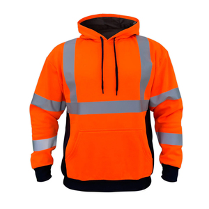 Nouveau sweat à capuche de travail réfléchissant haute visibilité de qualité supérieure pour la construction et la sécurité des travailleurs, vêtements de travail confortables pour hommes - Product Image 1