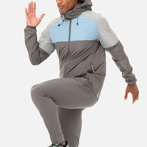 Ensemble survêtement coupe-vent pour homme, veste et pantalon de sport en nylon, fermeture éclair, coupe-vent pour homme - Product Image 3