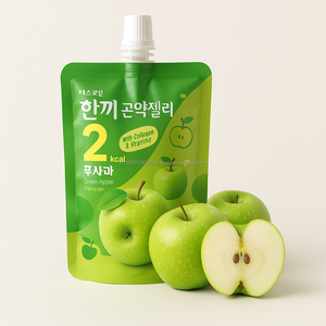 Gomitas de Colágeno de Medusa con Sabor a Manzana Verde y Vitamina C, 150 ml, Sin Azúcar, Bajas en Calorías, de Corea, para Adultos - Product Image 1