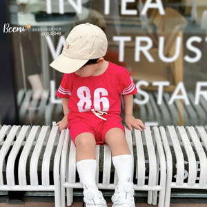 Hot Selling Summer Casual Sporty Set Number Print Children's Soccer Boys' Wear Playing <b>Football</b> <b>Toddler</b> Boys Clothes - Product Image 2