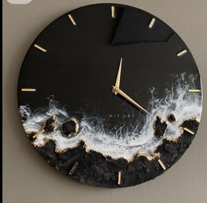 Modern Resin Quartz <b>Battery</b> Powered Wall <b>Clock</b> Roman Numeral Decorative Box Living Room Bedroom Guest Room - Product Image 6
