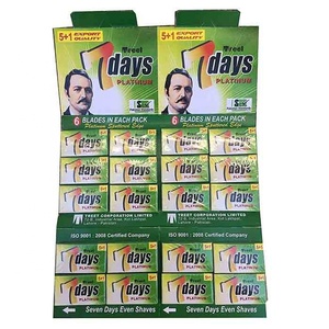Lưỡi Dao Cạo An Toàn 7 Ngày Platinum Double Edge, 100 Lưỡi Dao (20X5) - Product Image 1